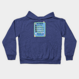 Bluey Checklist Kids Hoodie
