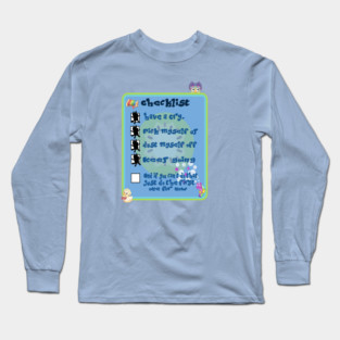 Bluey Checklist Long Sleeve T-Shirt