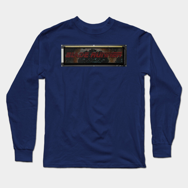 Blade Runner Dot Matrix Display Long Sleeve T-Shirt by DRI374