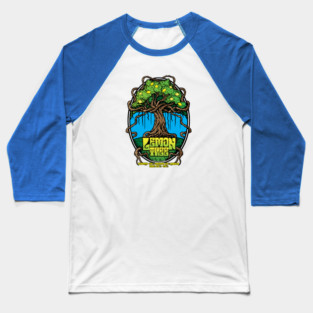 Lemon Tree Cannabis Strain Art Baseball T-Shirt