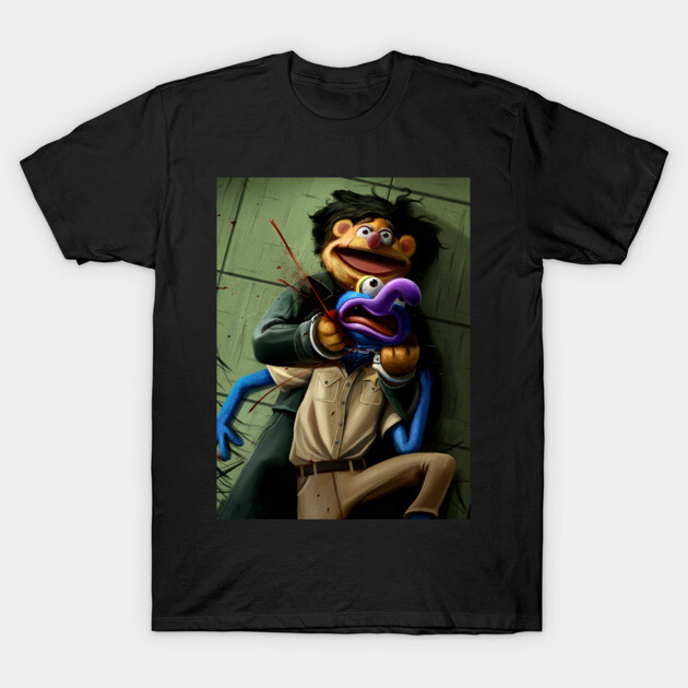No Country for Old Muppets T-Shirt by danluvisiart