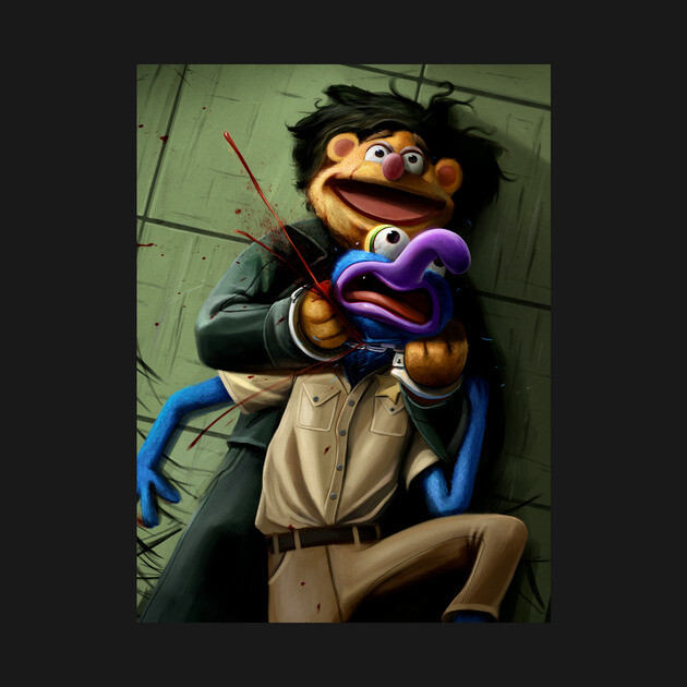 No Country for Old Muppets by danluvisiart