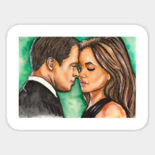 Brad Pitt and Angelina Jolie Sticker