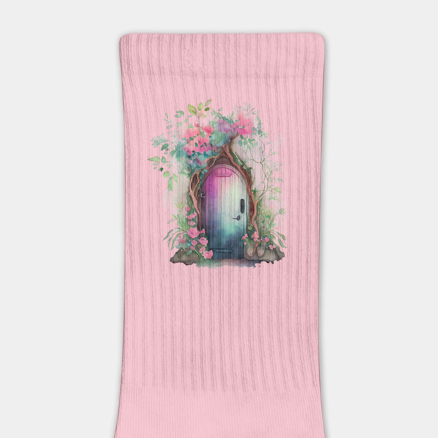 Fairy Door Watercolor 5 Come Through by Luxinda