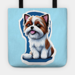 Happy American Biewer Terrier Tote