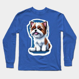 Happy American Biewer Terrier Long Sleeve T-Shirt