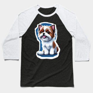 Happy American Biewer Terrier Baseball T-Shirt