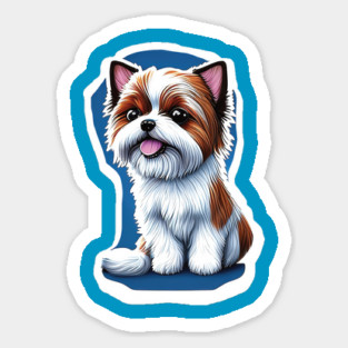 Happy American Biewer Terrier Magnet