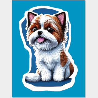 Happy American Biewer Terrier Posters and Art