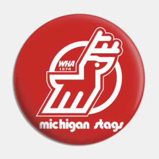 DEFUNCT - Michigan Stags Hockey Pin