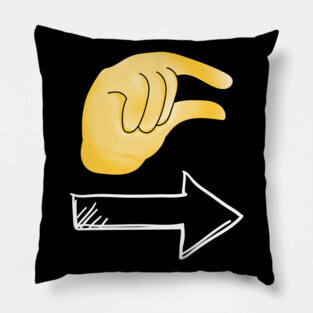 Pinching Fingers Tiny Arrow Pillow