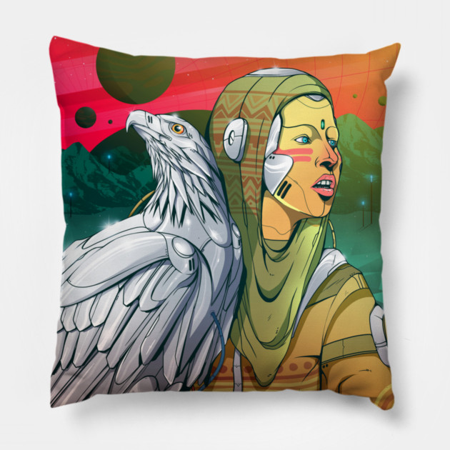 The Silver eagle Pillow by DOSER