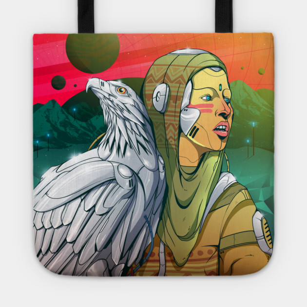 The Silver eagle Tote by DOSER