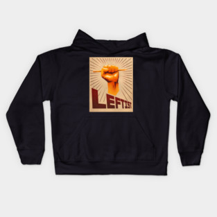 Leftist poster Kids Hoodie