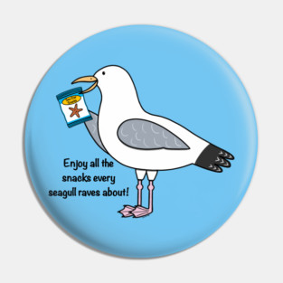 Seagull Food Ad Pin