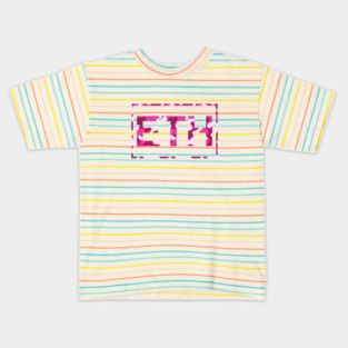 Ethereum Pink Camo Kids T-Shirt