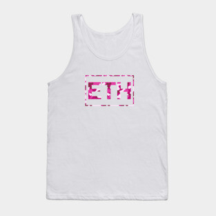 Ethereum Pink Camo Tank Top