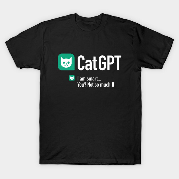 Cat GPT Cat Lover Gift T-Shirt TeePublic