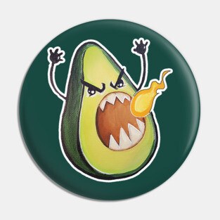 Angry Avocado Pin