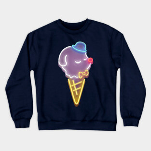 Smile Dog – Ice Cream Neon Light Crewneck Sweatshirt