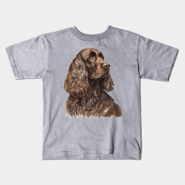 Chocolate Cocker Spaniel Kids T-Shirt by Luxinda