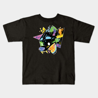 Neon Hyena Dark Kids T-Shirt
