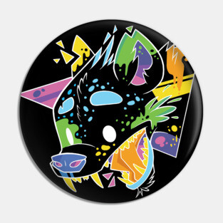 Neon Hyena Dark Pin