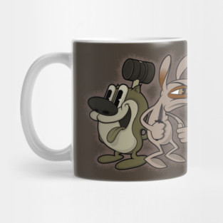 Retro Ren and Stimpy Mug