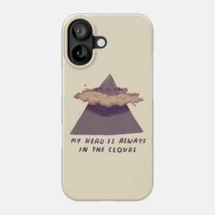 my head is always in the clouds Phone Case