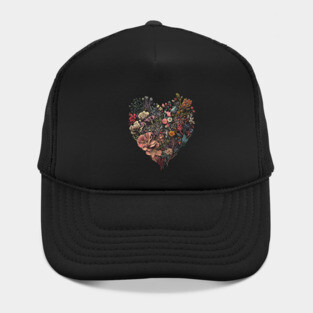 Botanical love heart Hat