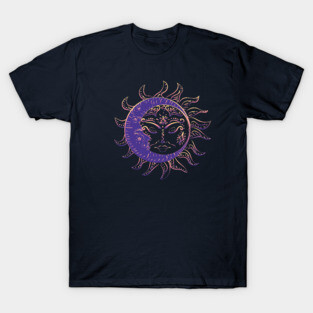 Tattoo sleeping sun and moon T-Shirt
