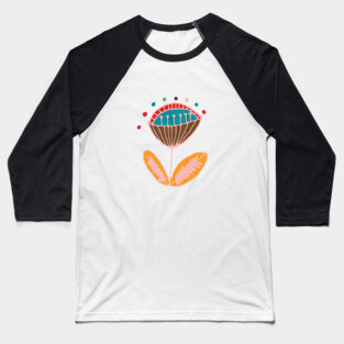 MID CENTURY MODERN FLOWER Baseball T-Shirt