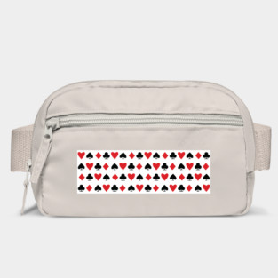 Playing Card Suits Striped All Over Poker Pattern Bag