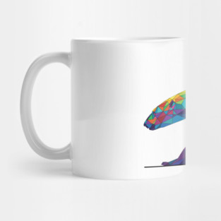 Rainbow Geometric Polar Bear Mug