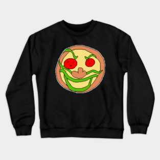 Pizza Face Crewneck Sweatshirt