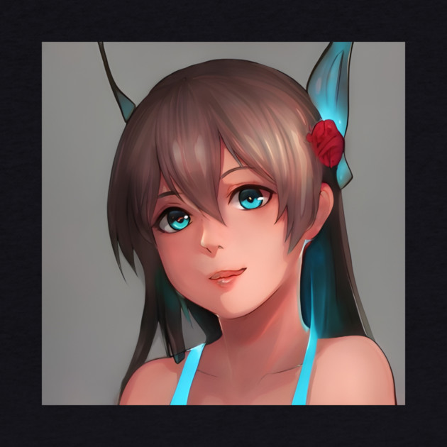 manga girl blue eyes  anime lover by animegirlnft