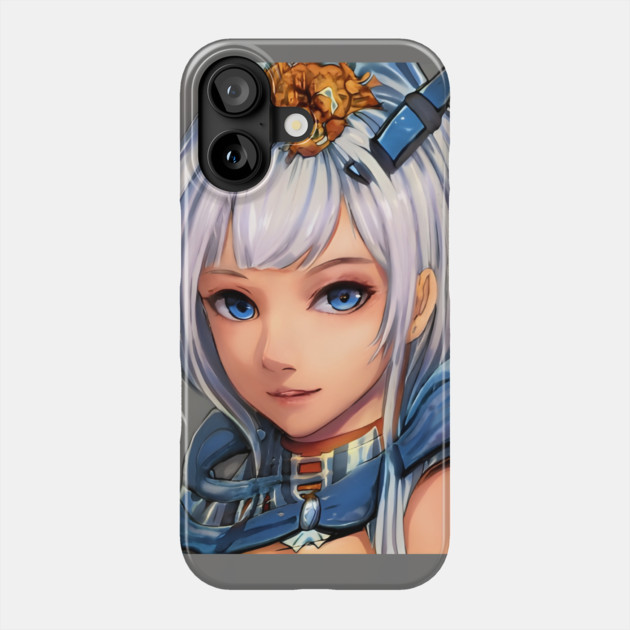anime girl white hair cosplay Phone Case by animegirlnft