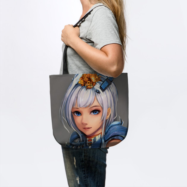 anime girl white hair cosplay by animegirlnft