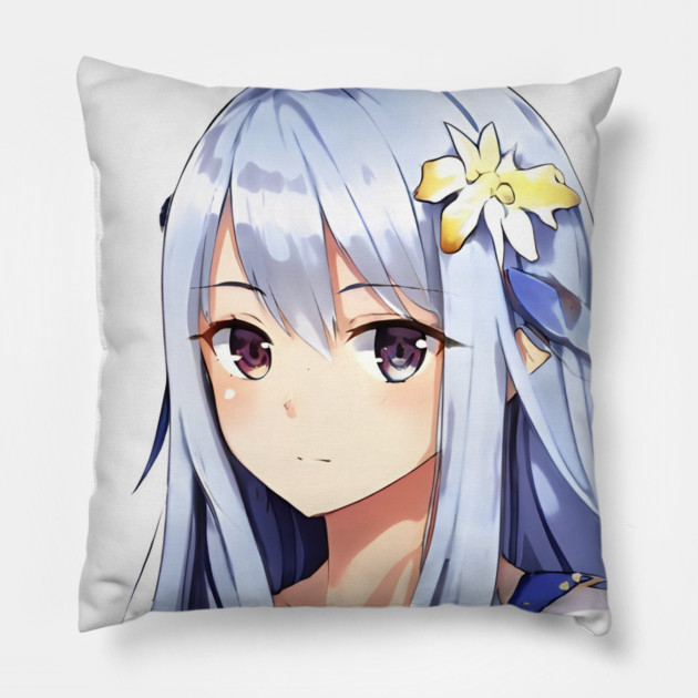 anime girl manga cute style Pillow by animegirlnft