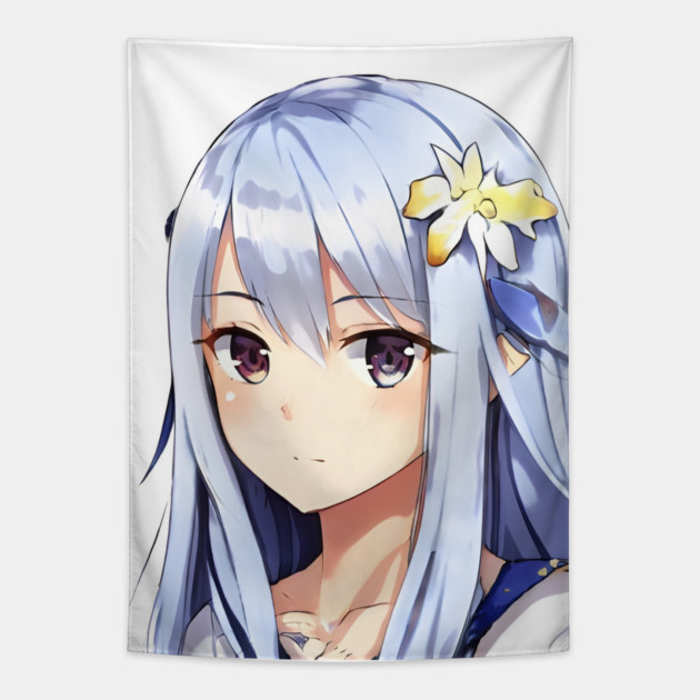 anime girl manga cute style Tapestry by animegirlnft