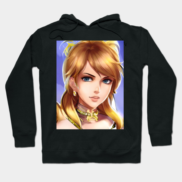 anime  face manga girl  elegant style Hoodie by animegirlnft