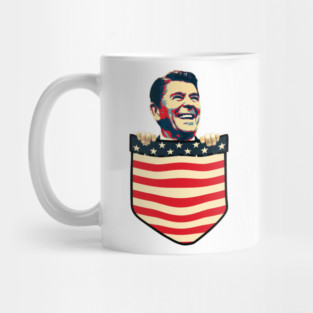Ronald Reagan Chest Pocket Mug