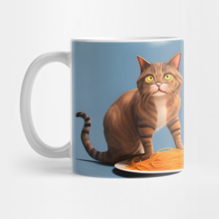 cat pasta lover  kawaii food Mug