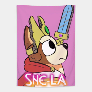 Chilli Heeler is Shela Tapestry