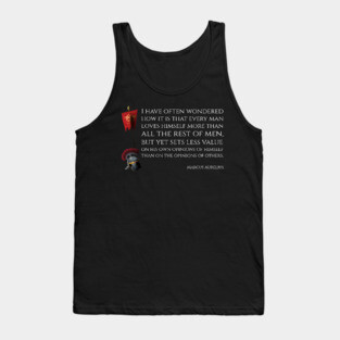 Marcus Aurelius Stoic Philosophy Latin Quote History Of Ancient Rome Tank Top