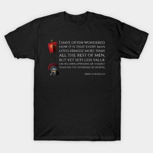 Marcus Aurelius Stoic Philosophy Latin Quote History Of Ancient Rome T-Shirt