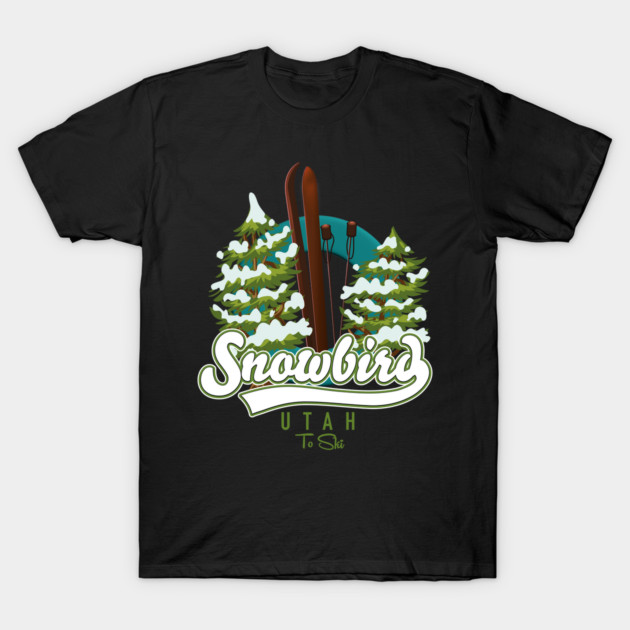 Snowbird Utah To Ski logo Snowbird Utah To Ski T-Shirt TeePublic