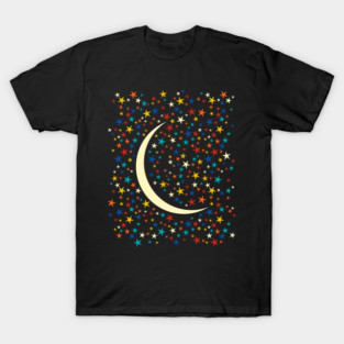 Crescent Moon & Starry Sky T-Shirt