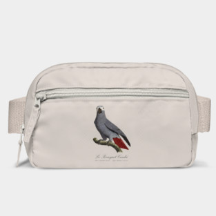 African Grey Parrot / Le Perroquet Cendre - 19th century Jacques Barraband Illustration Bag
