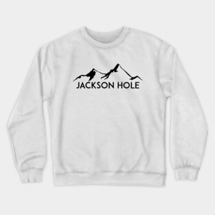 Skiing Jackson Hole Wyoming Crewneck Sweatshirt